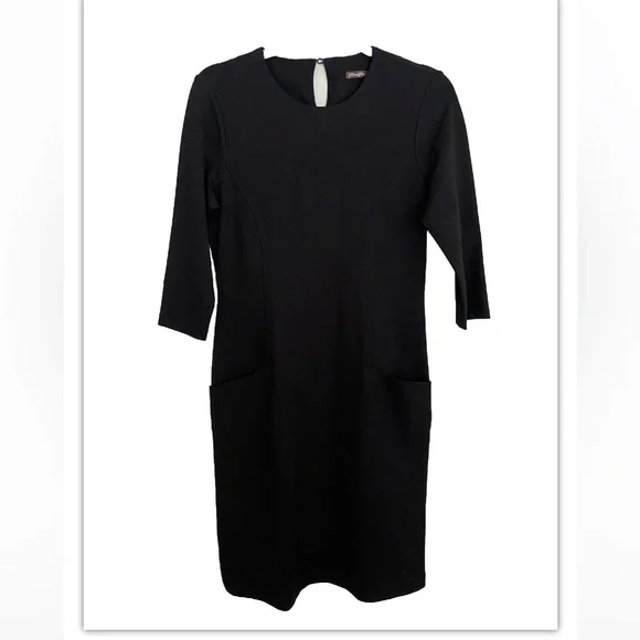 NWT J McLaughlin catalyst dress solid black sz small - Picture 2 of 6